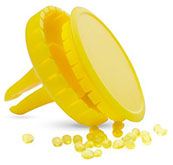 Ambientador promocional de rejilla en color amarillo