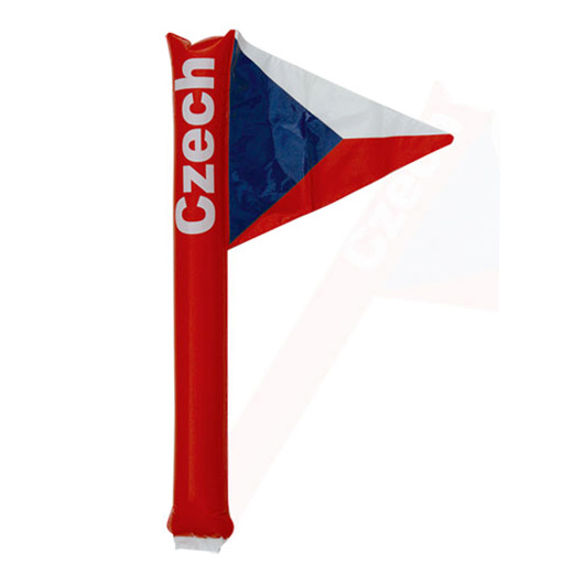 Aplaudidor bandera hinchable con forma triangular con los colores de tu equipo o nación