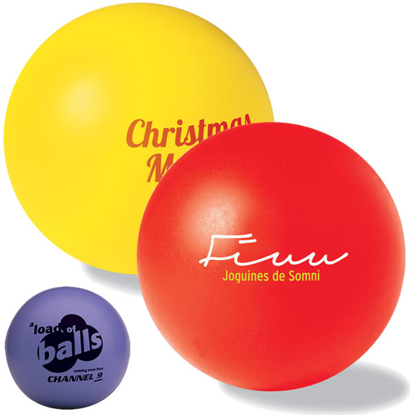 Bolas, pelotas y pelotitas antiestrés personalizadas y con entrega inmediata para agencias y profesionales del regalo promocional