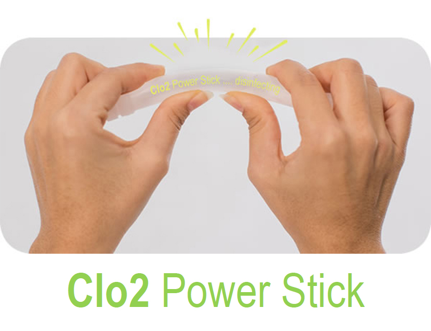 Desinfectante ambiental para estancias y espacios Clo2 Power Stick