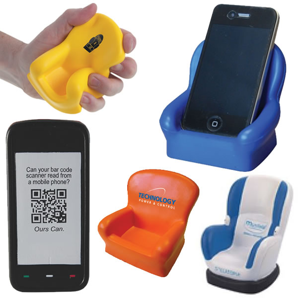 Figuras antiestrés personalizadas relacionadas con los teléfonos móviles o smartphones y sus accesorios