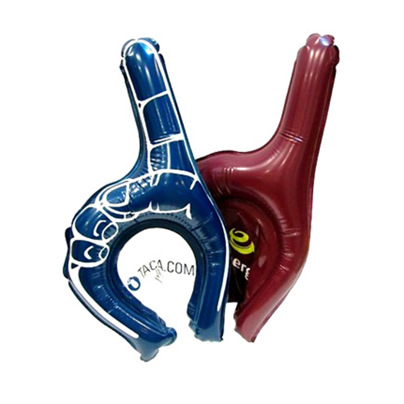 One finger inflatable hand para eventos deportivos o espectáculos