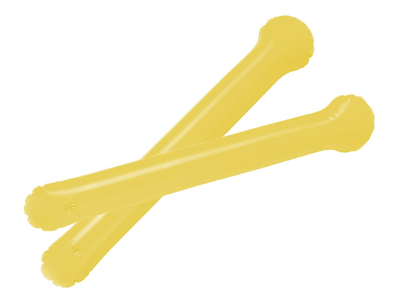 Palos tambor o bangers sticks de PVC en color amarillo